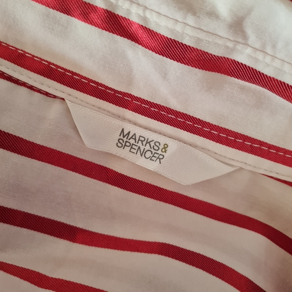 MARKS AND SPENCER striped long sleeve shirt 18 - Picture 6 of 8